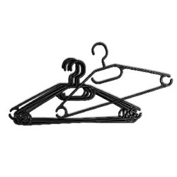 York Wieszak do ubrań plastikowy obrotowy 9+1szt