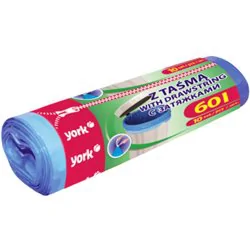 YORK Worki na śmieci z taśmą 60 l 10 szt