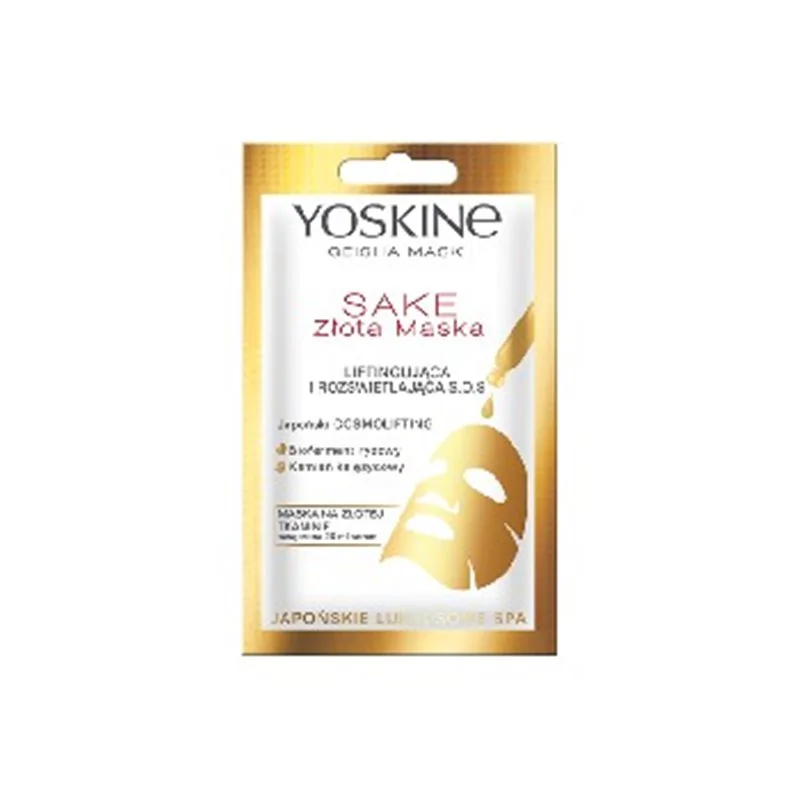 Yoskine Geisha Mask Złota Maska Sake