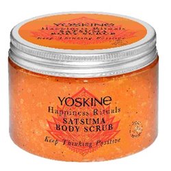 Yoskine Happiness Rituals peeling cukrowy do ciała Satsuma 300g
