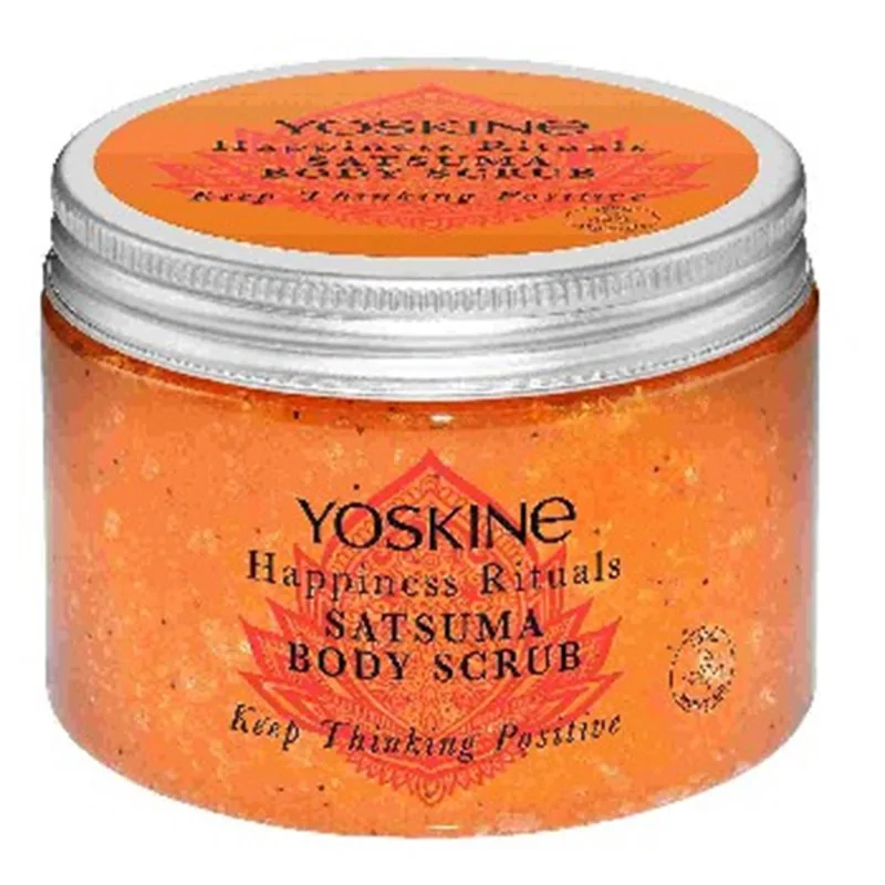 Yoskine Happiness Rituals peeling cukrowy do ciała Satsuma 300g