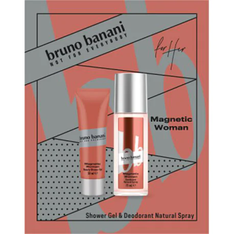 Zestaw kosmetyków Bruno Banani Magnetic Woman deo perfum., żel pod prysznic