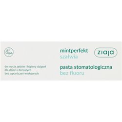 Ziaja Mintperfekt Szałwia Pasta stomatologiczna bez fluoru 75 ml
