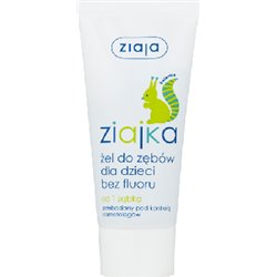 Ziaja Ziajka Żel do zębów dla dzieci bez fluoru od 1 ząbka 50 ml