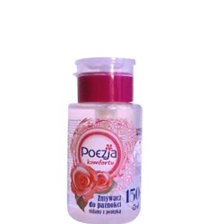 Zmywacz do paznokci Poezja bezacetonowy różany z pompką 175 ml