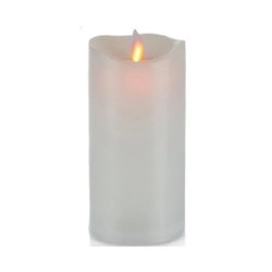 Znicz diodowy LED świeca LED Subito z ruchomym płomieniem 125mm biała