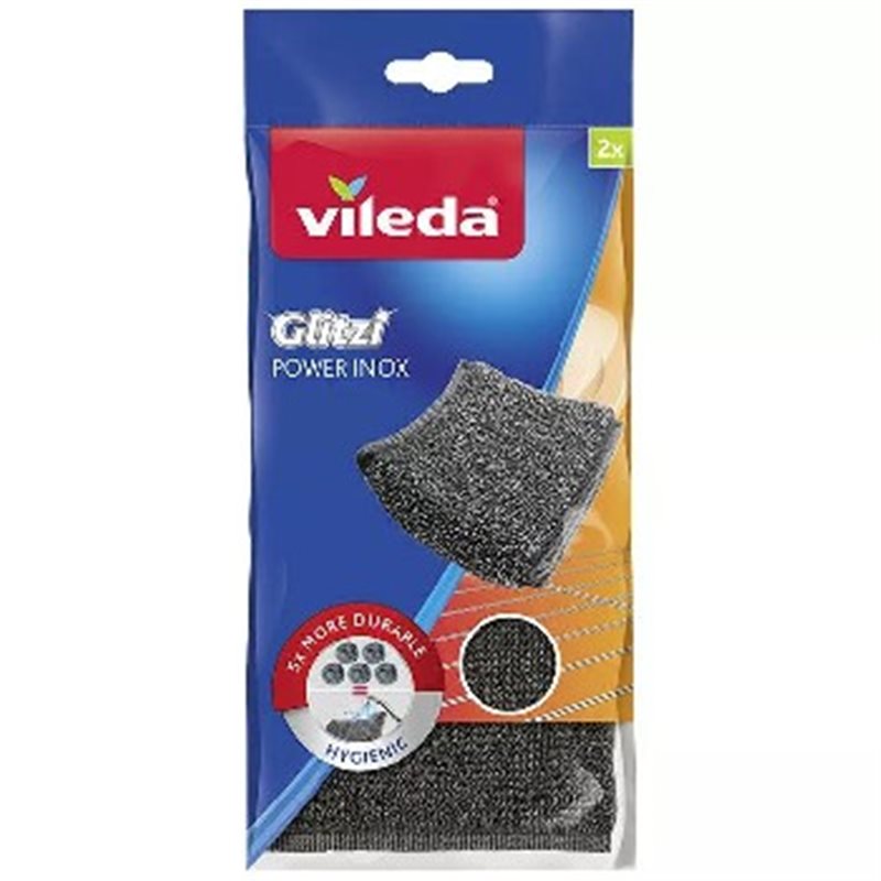 Vileda zmywak Glitzi Power Inox 2szt