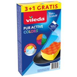 Vileda zmywak Pur Active Colors 4 szt