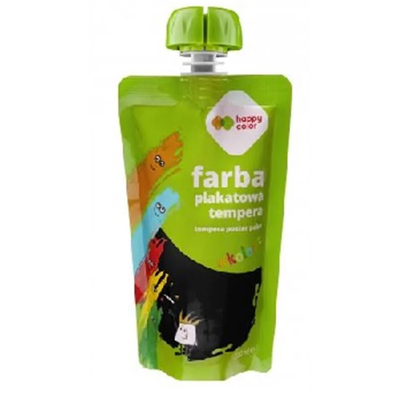 Happy Color farba plakatowa Tempera czarny 100ml