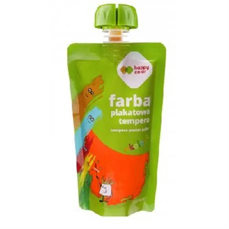 Happy Color farba plakatowa Tempera neon pomarańczowy 100ml