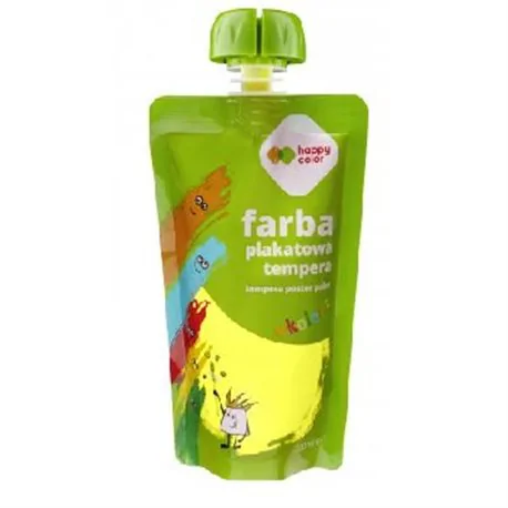 Happy Color farba plakatowa Tempera neon żółty 100ml