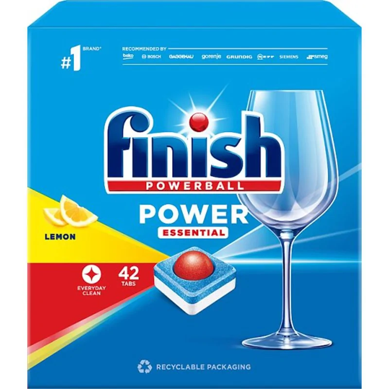 Finish Power Essential Lemon Tabletki do zmywarki 42 sztuki