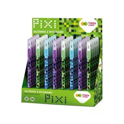 Happy Color color ołówek z wymiennymi rysikami Pixi 40szt