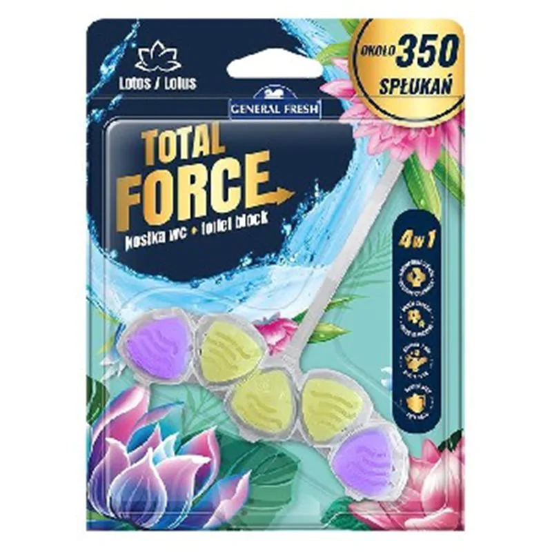 General Fresh kostka do WC Total Force Lotos 40g