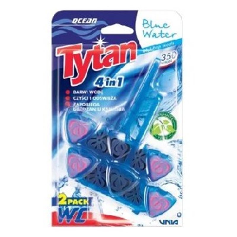 Tytan zawieszka WC czterofunkcyjna barwiąca wodę 3x40g mix