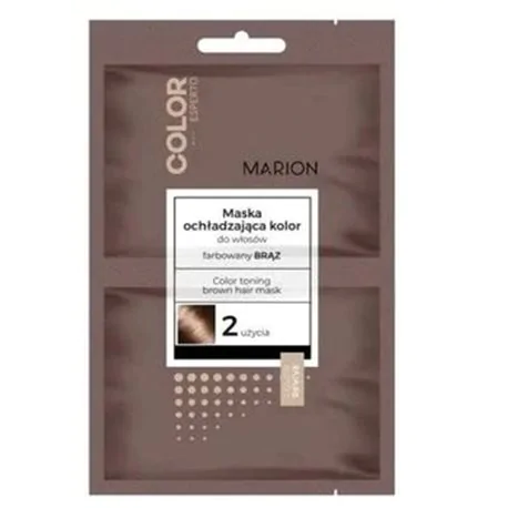 Marion Color Esperto maska brąz do włosów ochładzająca kolor saszetka