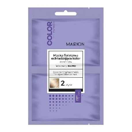 Marion Color Esperto maska fioletowa do włosów ochładzająca kolor blond saszetka