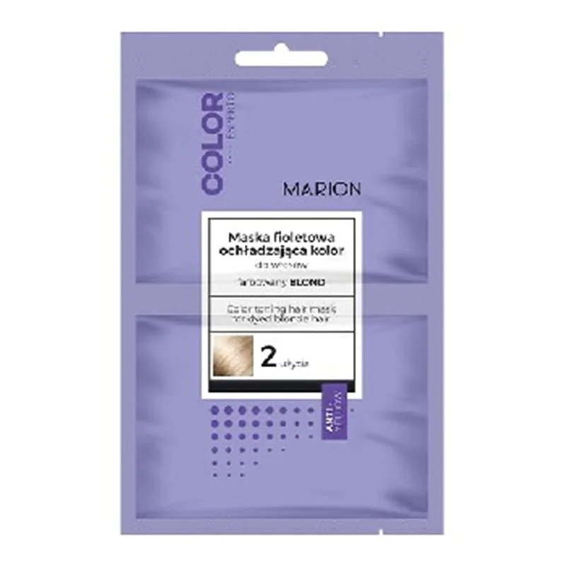Marion Color Esperto maska fioletowa do włosów ochładzająca kolor blond saszetka
