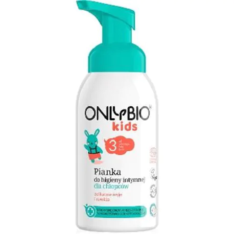 OnlyBio Kids pianka do higieny intymnej dla chłopców +3lata 300ml