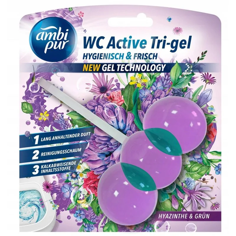 Ambi pur Active Tri Gel kulki do WC Hyazinthe & Grun 45g