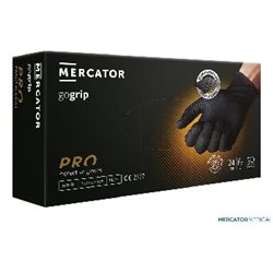 Rękawice nitrylowe Mercator gogrip black M 50 szt