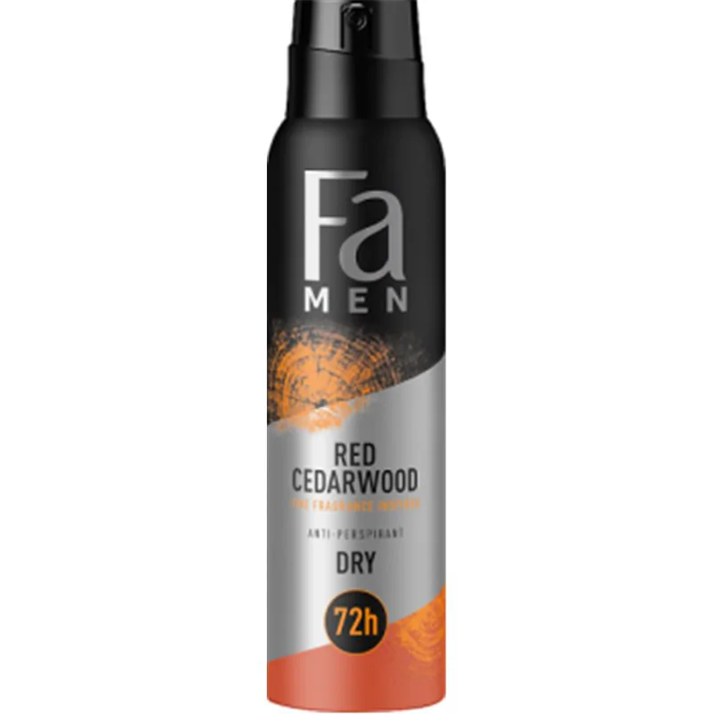 Fa ?en Red Cedarwood 72h Antyperspirant w sprayu o zapachu nut drzewnych czerwonego cedru 150 ml