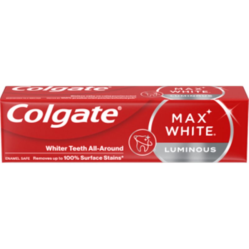Colgate Max White Luminous Skrząca mięta Pasta z fluorem 75 ml
