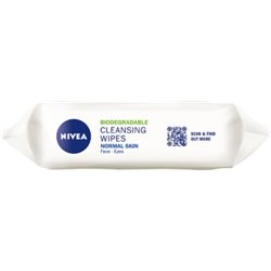 Nivea Biodegradowalne 3w1 Odświeżające chusteczki do demakijażu