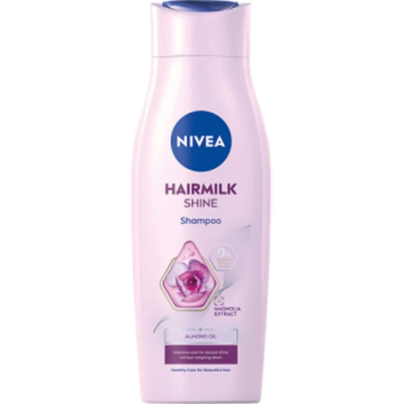 Nivea Hairmilk Natural Shine Pielęgnujący szampon do włosów 400 ml