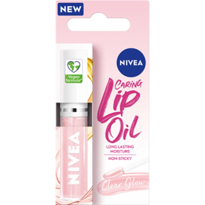 Nivea Caring Lip Oil Clear Glow Pielęgnujący olejek do ust 5,5 ml