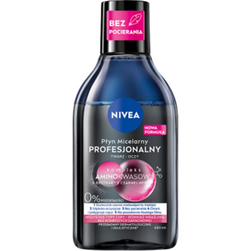NIVEA MicellAir Skin Breathe Profesjonalny dwufazowy płyn micelarny makijaż wodoodporny 400 ml