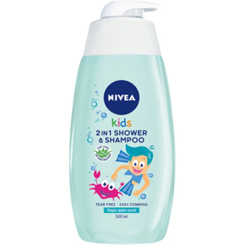 NIVEA Kids Żel do mycia ciała 2w1 o zapachu jabłkowych karmelków 500 ml