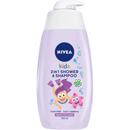 NIVEA Kids Żel do mycia ciała 2w1 o zapachu owocowych żelków 500 ml