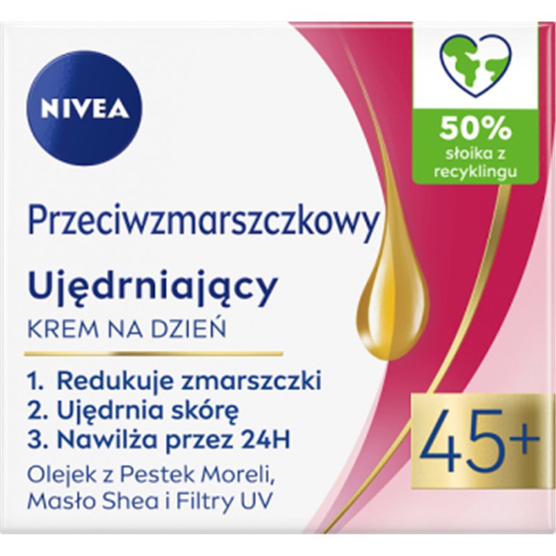 Nivea krem przeciwzmarszczkowy ujędrniający 45+ na dzień 50ml 