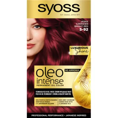 Syoss Oleo Intense Farba do włosów Jasna Czerwień 5-92