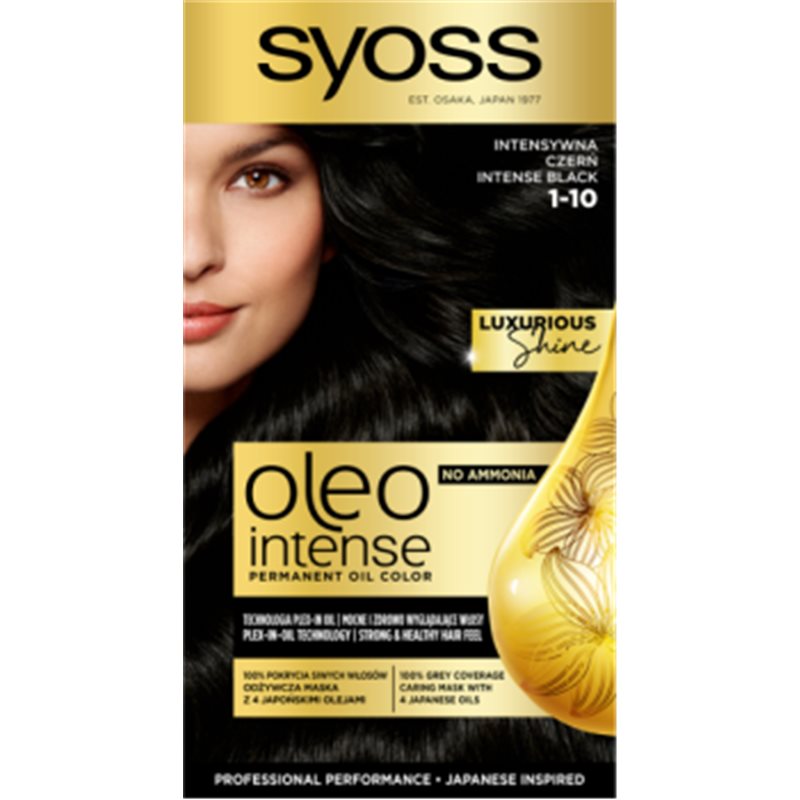 Syoss Oleo Intense Farba do włosów Intensywna Czerń 1-10