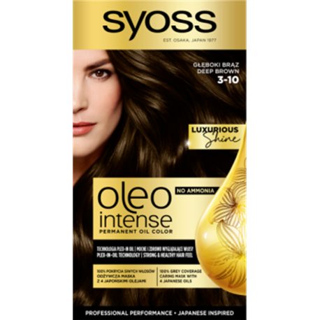 Syoss Oleo Intense Farba do włosów Głęboki Brąz 3-10