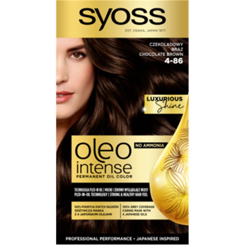 Syoss Oleo Intense Farba do włosów Czekoladowy Brąz 4-86