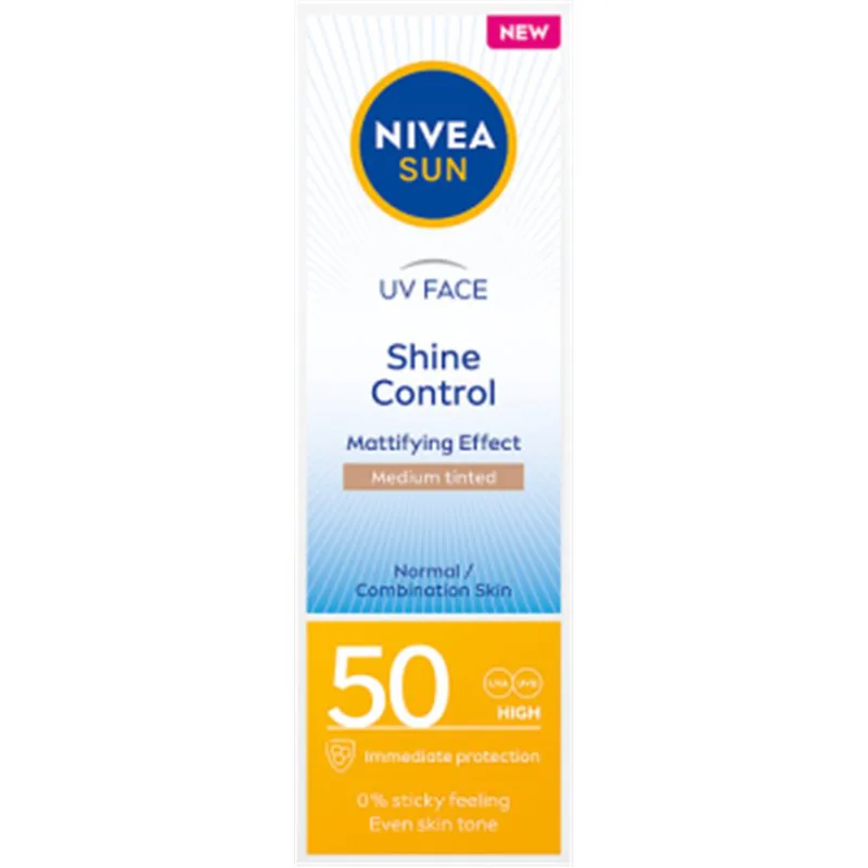 Nivea SUN Shine Control matujący krem do twarzy SPF 50 50ml