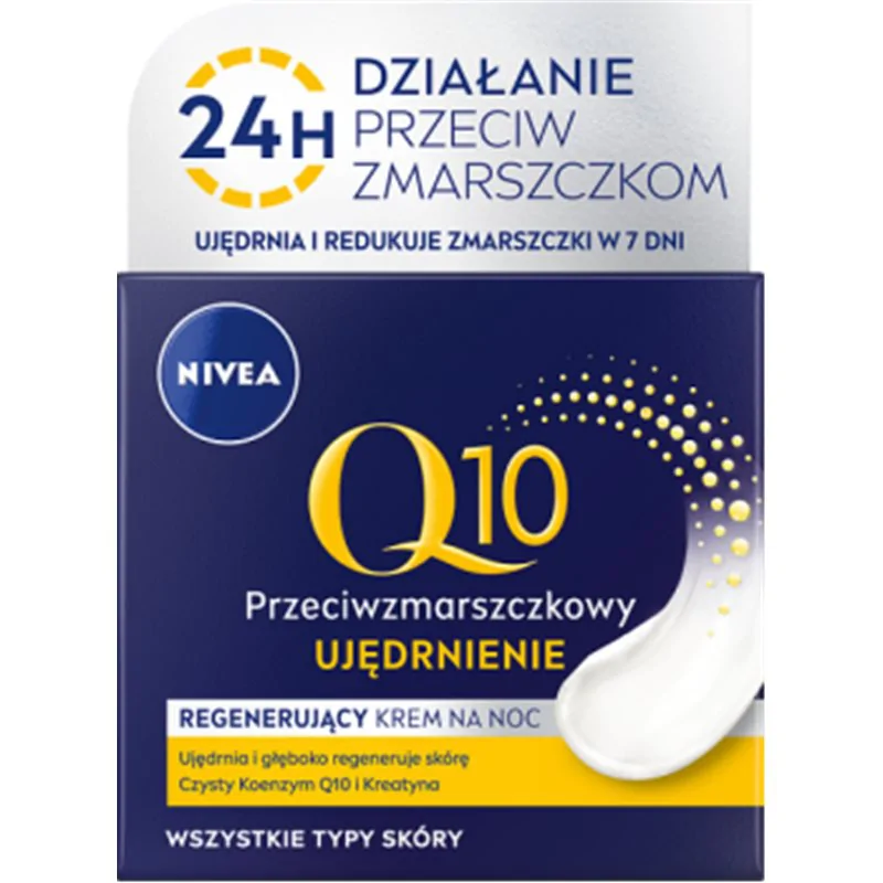 Nivea Q10 Power krem przeciwzmarszczkowy ujędrniająco regenerujący na noc 50 ml