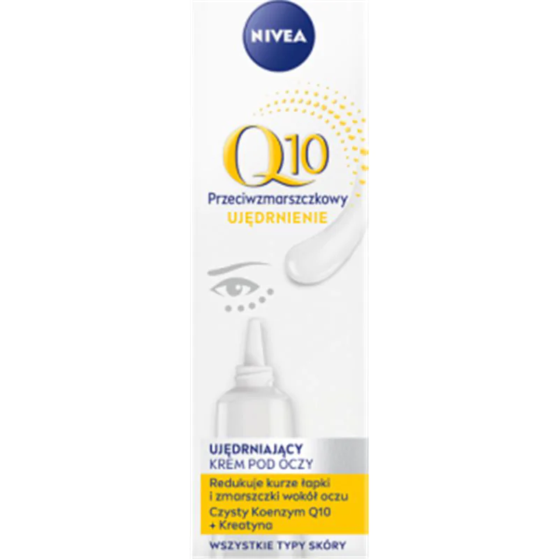 Nivea Q10 Ujędrnienie Ujędrniający Przeciwzmarszczkowy krem pod oczy 15 ml