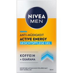 Nivea MEN Active Energy Energetyzujący Krem-Żel DO Twarzy DLA Mężczyzn 50 ml