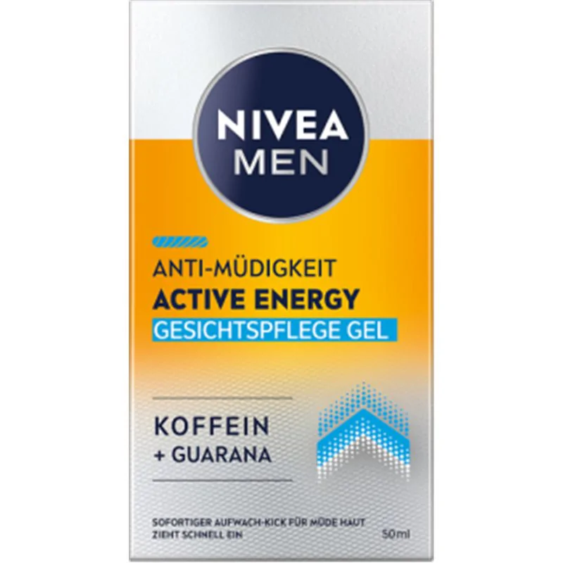 Nivea MEN Active Energy Energetyzujący Krem-Żel DO Twarzy DLA Mężczyzn 50 ml