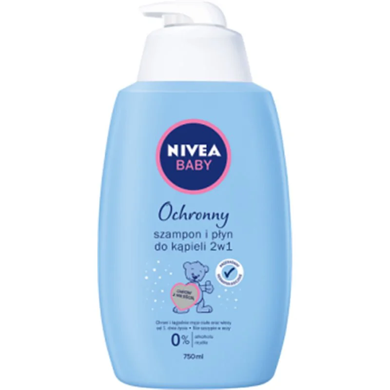 Nivea Baby Ochronny Szampon I Płyn DO Kąpieli 2W1 750 ml