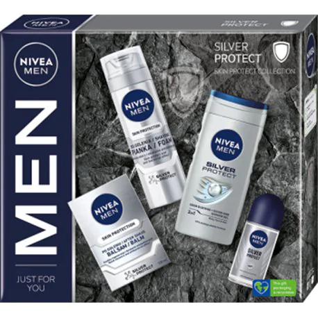 Zestaw męskich kosmetyków Nivea Silver Protect