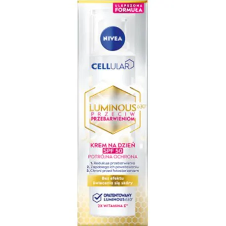 Nivea Cellular Luminous krem przeciw przebarwienią SPF50 40ML