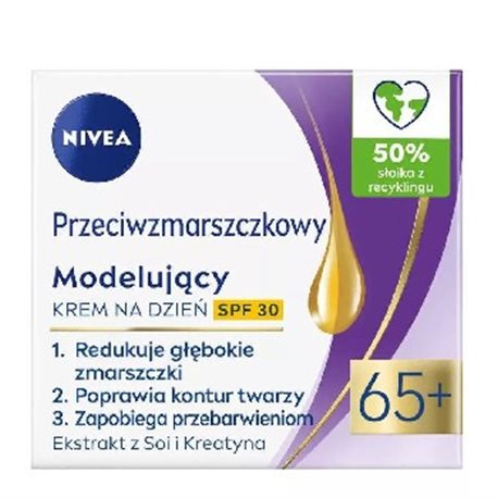 Nivea krem przeciwzmarszczkowy modelujący 65+ na dzień 50ml