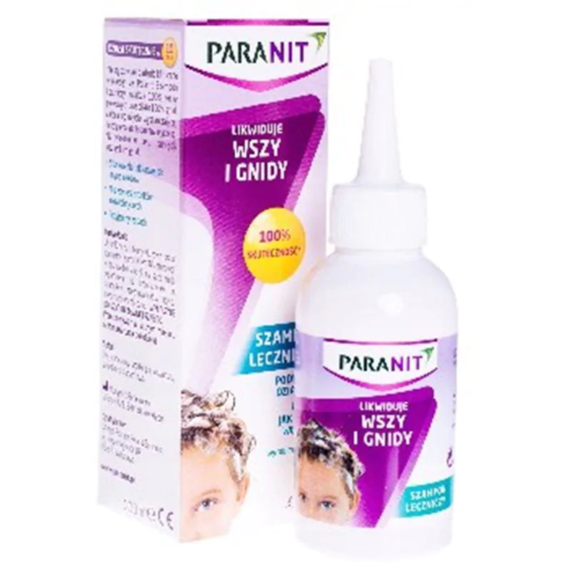 Paranit szampon leczniczy likwiduje wszy i gnidy 100ml
