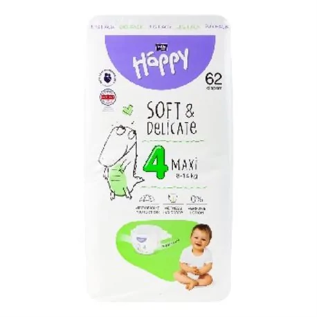 Bella Happy pieluszki 4 Maxi 8-14kg 62szt