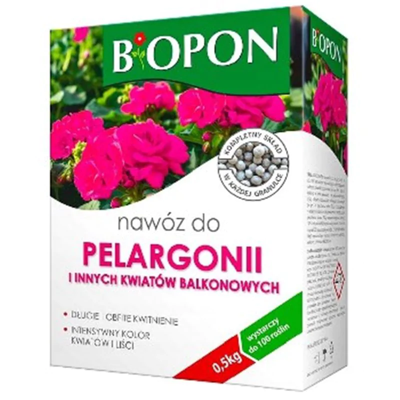 Biopon nawóz do pelargonii 0,5 kg